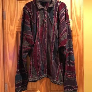 Men’s COOGI sweater, fabulous fall colors. 2X!
